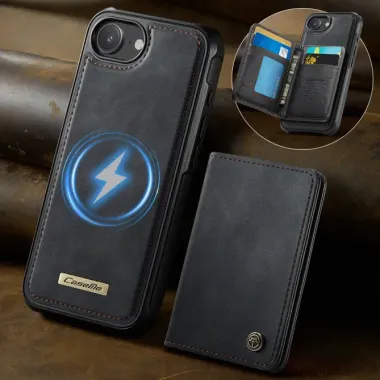 Coque iPhone 17e / 16e Magnétique 2-en-1 Porte-carte Détachable