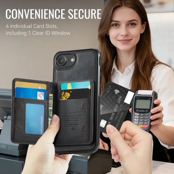 Coque iPhone 17e / 16e Magnétique 2-en-1 Porte-carte Détachable