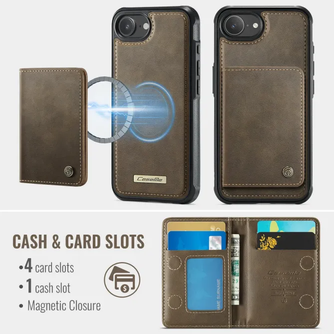 Coque iPhone 17e / 16e Magnétique 2-en-1 Porte-carte Détachable