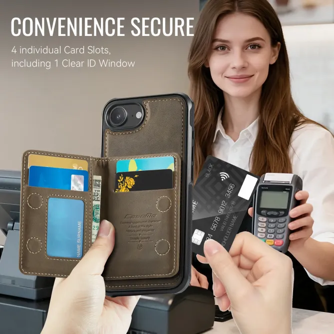 Coque iPhone 17e / 16e Magnétique 2-en-1 Porte-carte Détachable