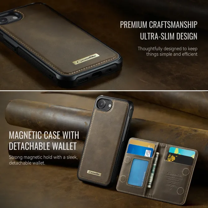 Coque iPhone 17e / 16e Magnétique 2-en-1 Porte-carte Détachable