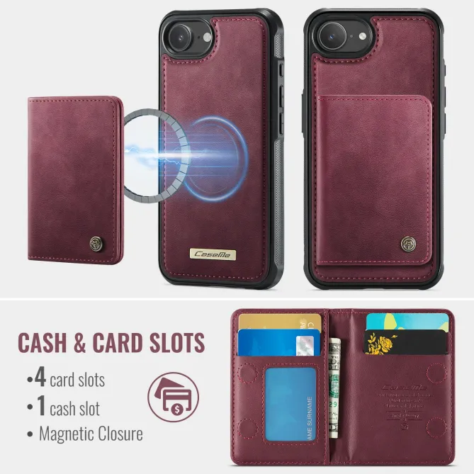 Coque iPhone 17e / 16e Magnétique 2-en-1 Porte-carte Détachable