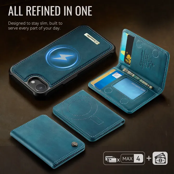 Coque iPhone 17e / 16e Magnétique 2-en-1 Porte-carte Détachable