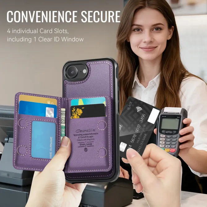 Coque iPhone 17e / 16e Magnétique 2-en-1 Porte-carte Détachable