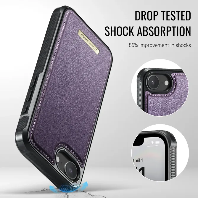 Coque iPhone 17e / 16e Magnétique 2-en-1 Porte-carte Détachable