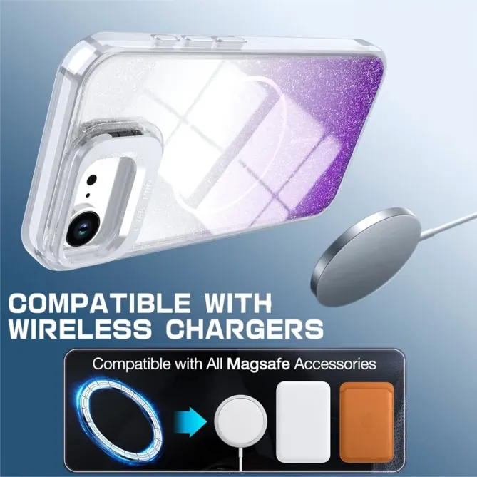 Coque iPhone 17e / 16e Magnétique Gradient Paillettes | Spark-View