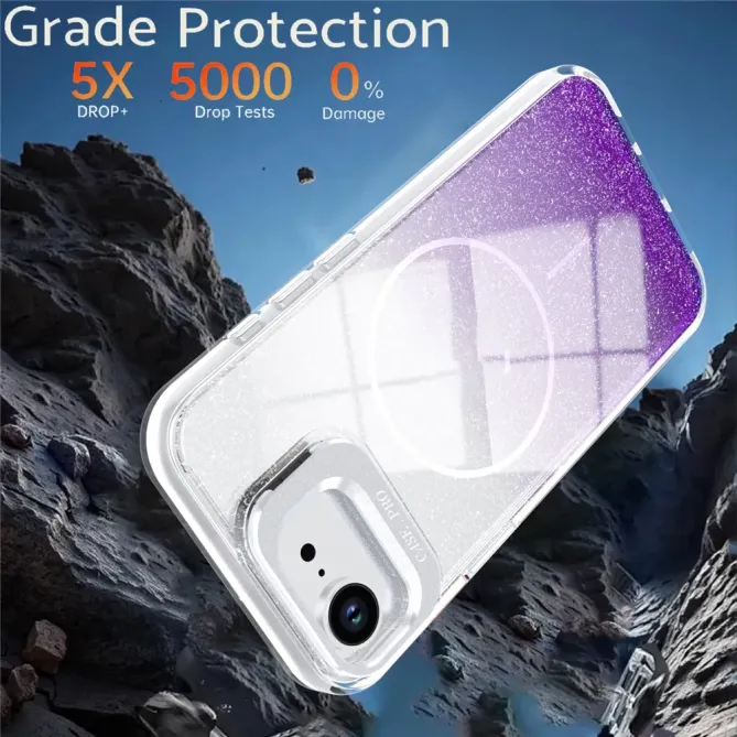 Coque iPhone 17e / 16e Magnétique Gradient Paillettes | Spark-View