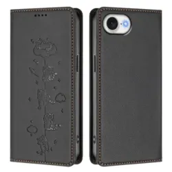 Housse iPhone 17e / 16e Chats Gravés avec Protection RFID