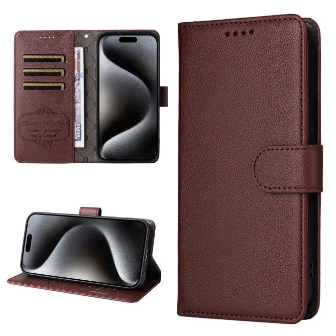 Housse Samsung Galaxy S26 Ultra Portefeuille Cuir Grainé RFID