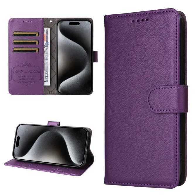 Housse Samsung Galaxy S26 Ultra Portefeuille Cuir Grainé RFID