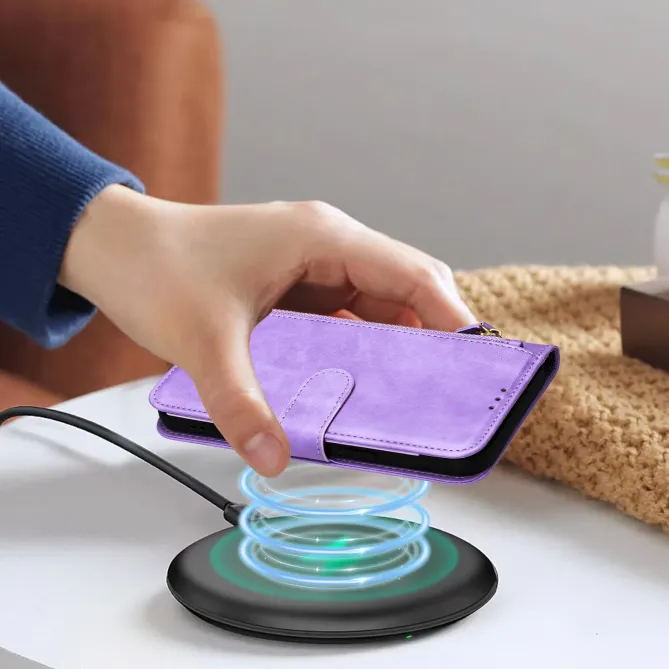 Housse Samsung Galaxy S26 Ultra Portefeuille Zippé Multi-Rangements