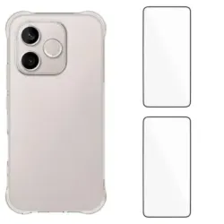 Pack Protection Intégrale Honor 600 Lite WL2 Coque Silicone et 2 Verres Trempés