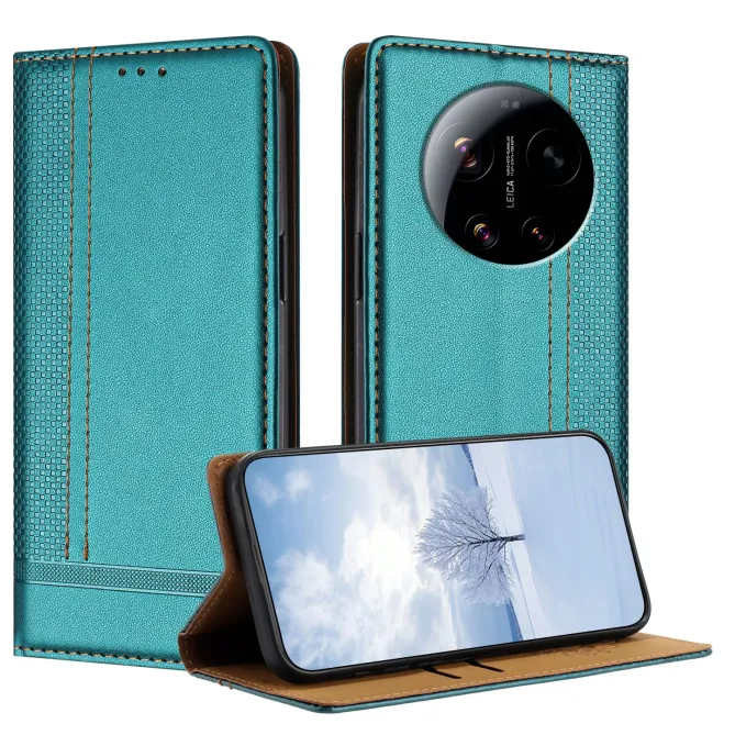 Flip Cover Xiaomi 17 Ultra Coutures avec Porte-Cartes