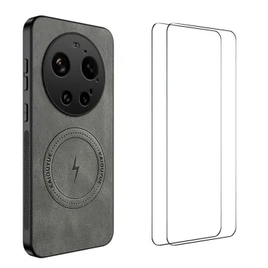 Coque Xiaomi 17 Ultra Magnétique Nappa avec 2 verre trempé