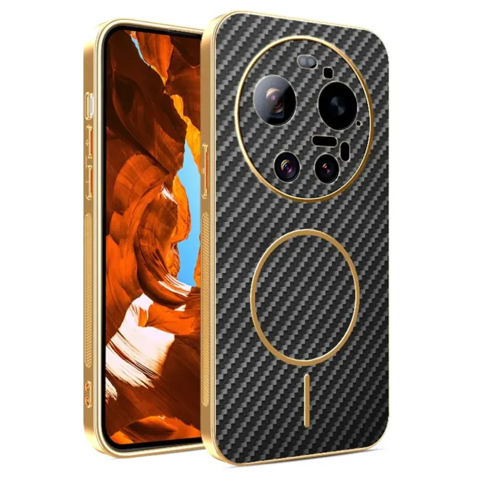 Coque Xiaomi 17 Ultra Magnétique Texture Carbone