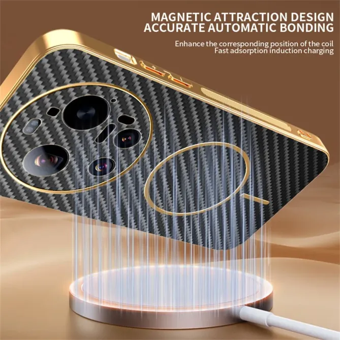 Coque Xiaomi 17 Ultra Magnétique Texture Carbone