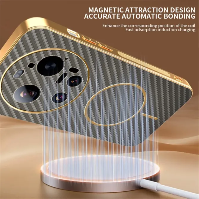 Coque Xiaomi 17 Ultra Magnétique Texture Carbone