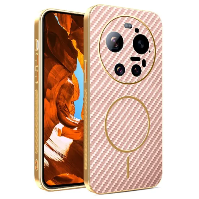 Coque Xiaomi 17 Ultra Magnétique Texture Carbone