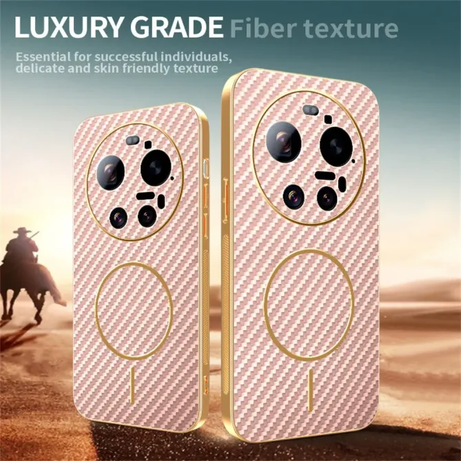 Coque Xiaomi 17 Ultra Magnétique Texture Carbone