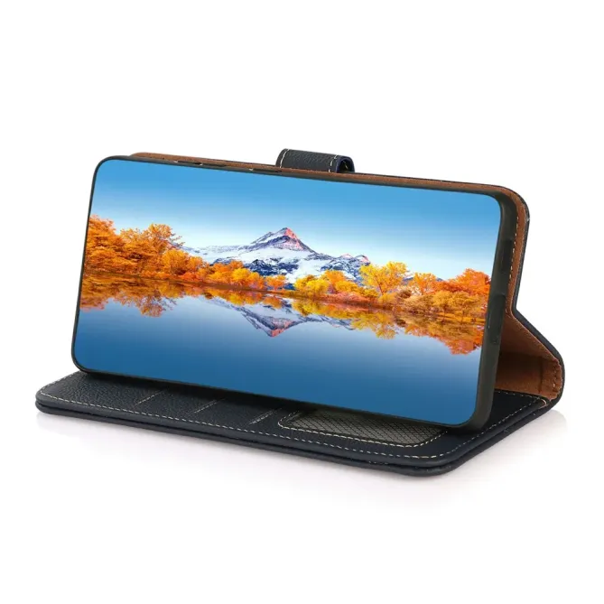 Housse Motorola Edge 70 Fusion Cuir Véritable Classique