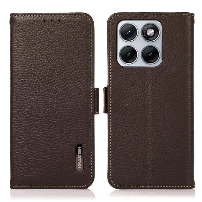 Housse Motorola Edge 70 Fusion KHAZNEH cuir grainé first