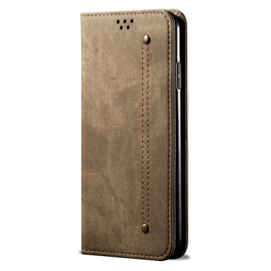 Housse iPhone 13 mini Portefeuille Support Jean