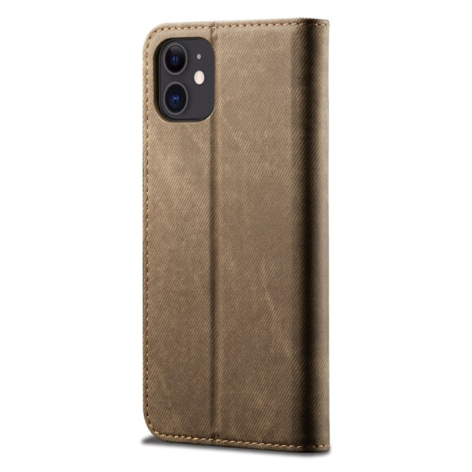 Housse iPhone 13 mini Portefeuille Support Jean
