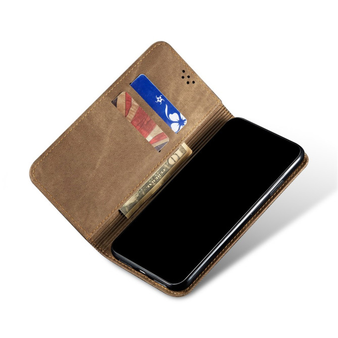 Housse iPhone 13 mini Portefeuille Support Jean
