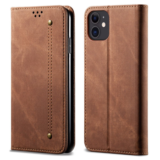 Housse iPhone 13 mini Portefeuille Support Jean
