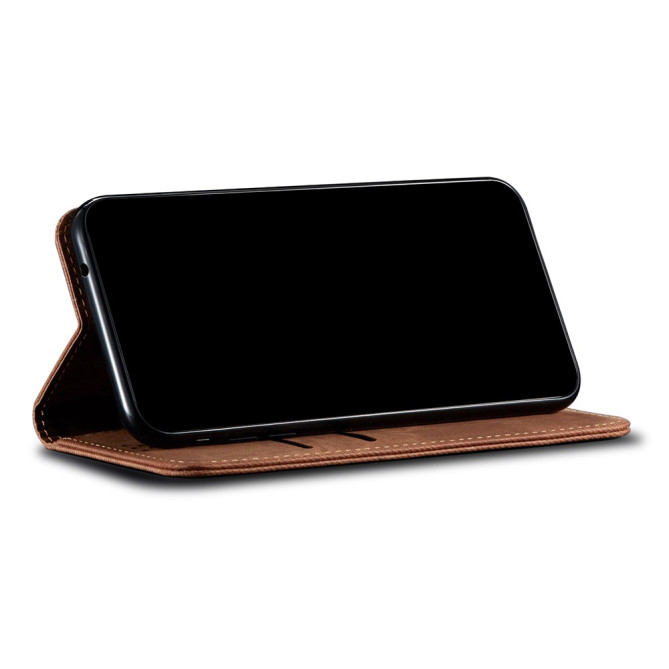 Housse iPhone 13 mini Portefeuille Support Jean