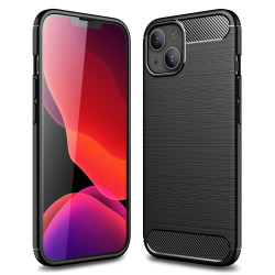 Coque iPhone 13 mini Fibre de Carbone Brossée