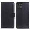 Housse iPhone 13 mini Portefeuille Support Litchi