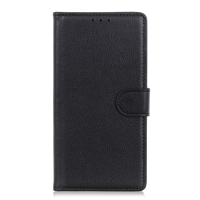 Housse iPhone 13 mini Portefeuille Support Litchi