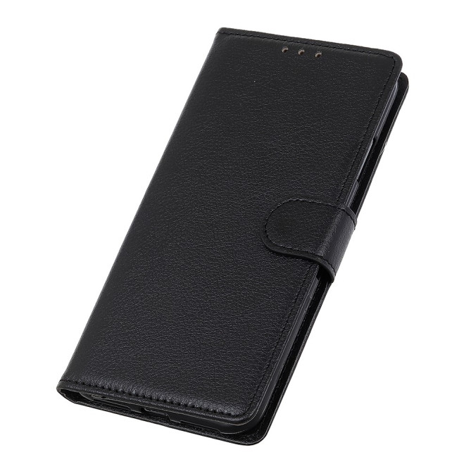 Housse iPhone 13 mini Portefeuille Support Litchi