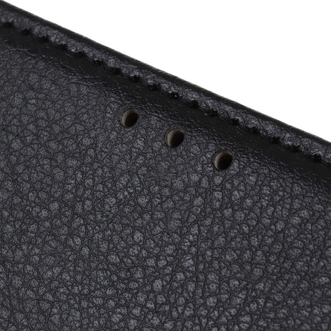 Housse iPhone 13 mini Portefeuille Support Litchi