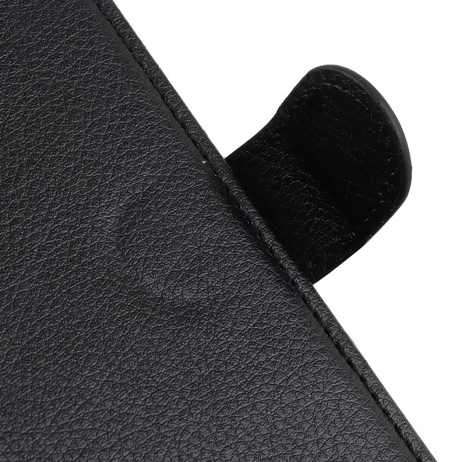 Housse iPhone 13 mini Portefeuille Support Litchi