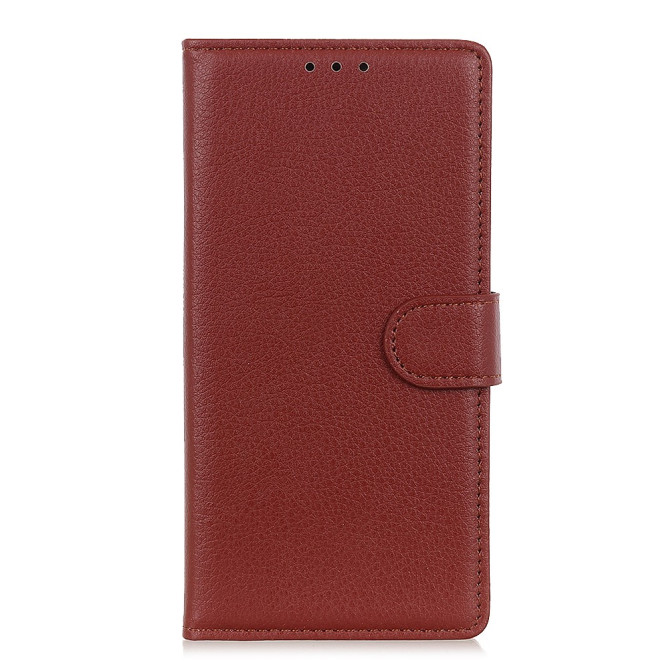 Housse iPhone 13 mini Portefeuille Support Litchi