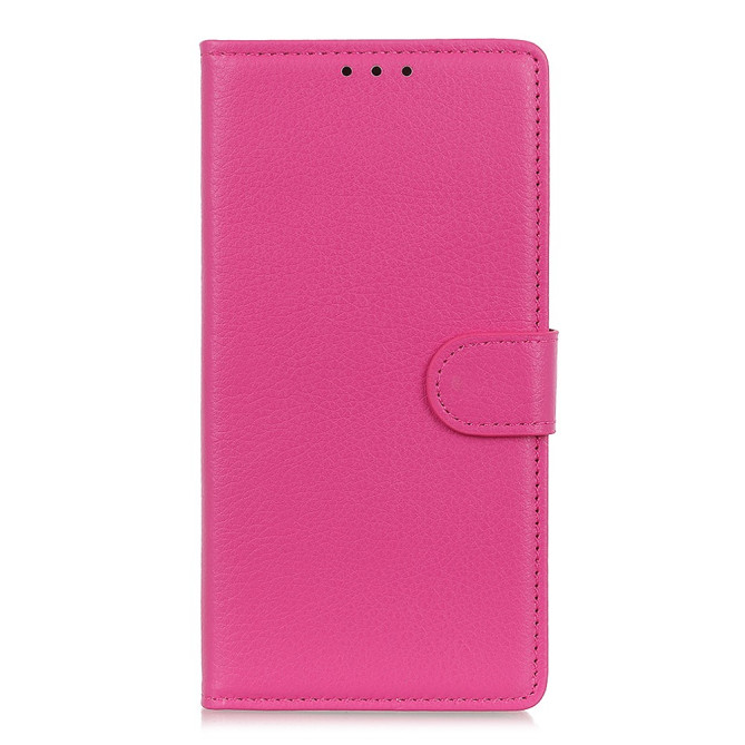 Housse iPhone 13 mini Portefeuille Support Litchi