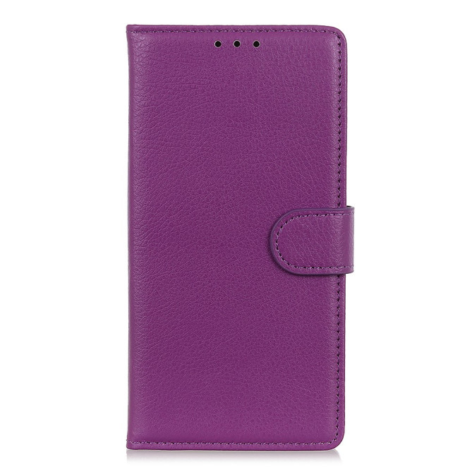 Housse iPhone 13 mini Portefeuille Support Litchi