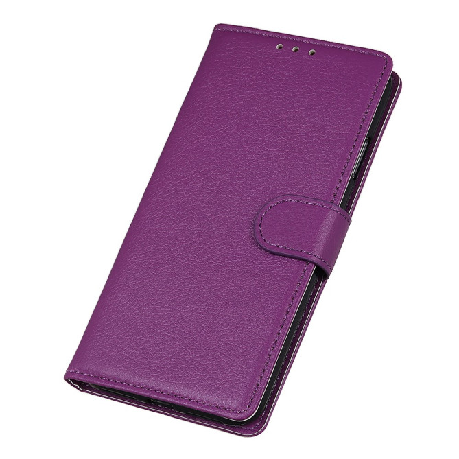 Housse iPhone 13 mini Portefeuille Support Litchi