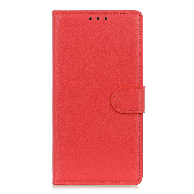 Housse iPhone 13 mini Portefeuille Support Litchi