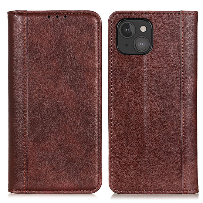 Housse iPhone 13 mini Portefeuille Support Litchi Modèle 2