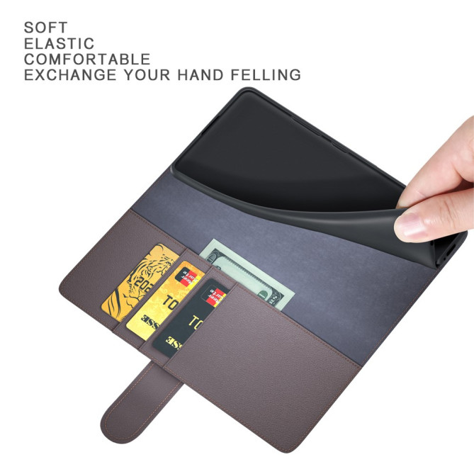 Housse iPhone 13 mini Portefeuille Support Cuir Véritable