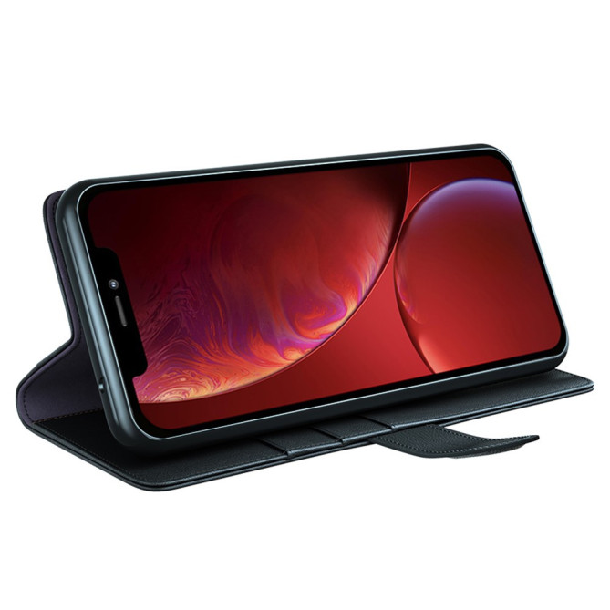 Housse iPhone 13 mini Portefeuille Support Cuir Véritable