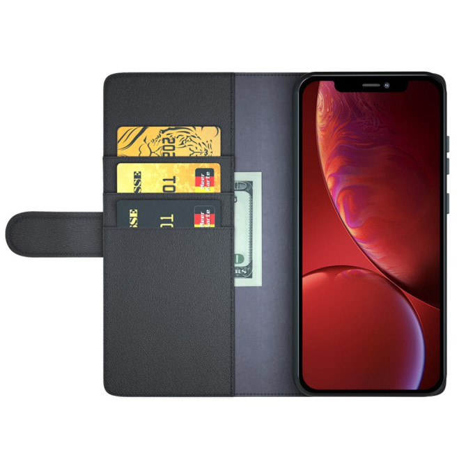 Housse iPhone 13 mini Portefeuille Support Cuir Véritable