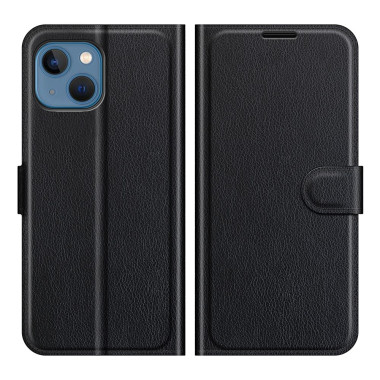 Housse iPhone 13 mini Portefeuille Support Litchi Modèle 3