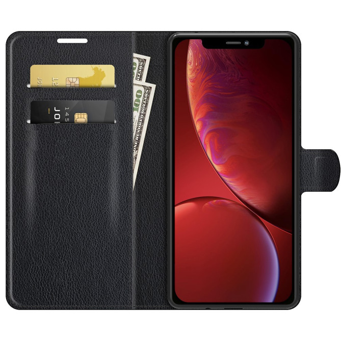 Housse iPhone 13 mini Portefeuille Support Litchi Modèle 3