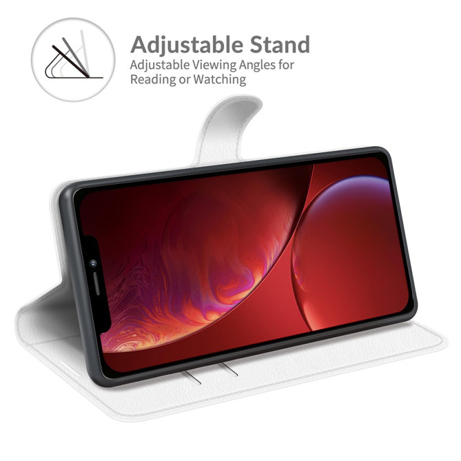 Housse iPhone 13 mini Portefeuille Support Litchi Modèle 3