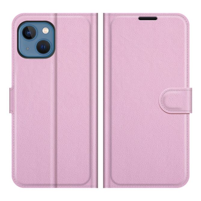 Housse iPhone 13 mini Portefeuille Support Litchi Modèle 3