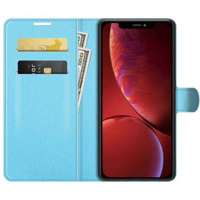 Housse iPhone 13 mini Portefeuille Support Litchi Modèle 3